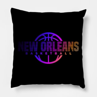 New Orleans Basketball Pillow