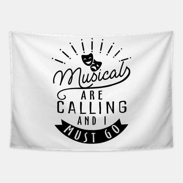 Broadway Musicals Lover Tapestry by KsuAnn