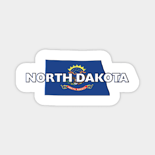 North Dakota Colored State Magnet