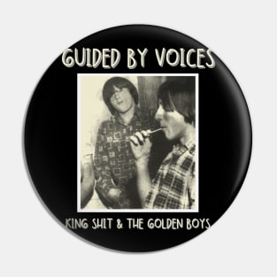 Guided By Voices Vintage 1983 // King Shit & The Golden Boys Original Fan Design Artwork Pin