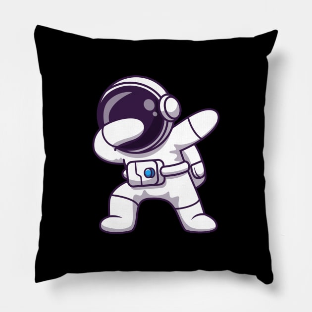 Astronaut emoticon Pillow by Ochax store