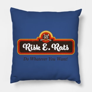 Risk E. Rats Always Sunny Pillow