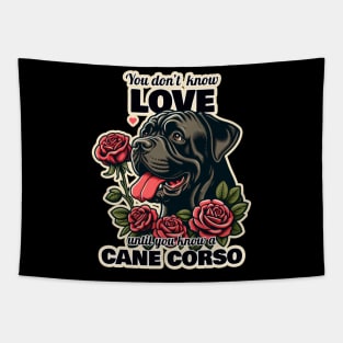 Cane Corso Valentine's day Tapestry