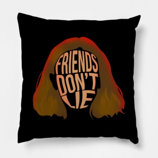 Eleven Friends Don't Lie on Black Pillow