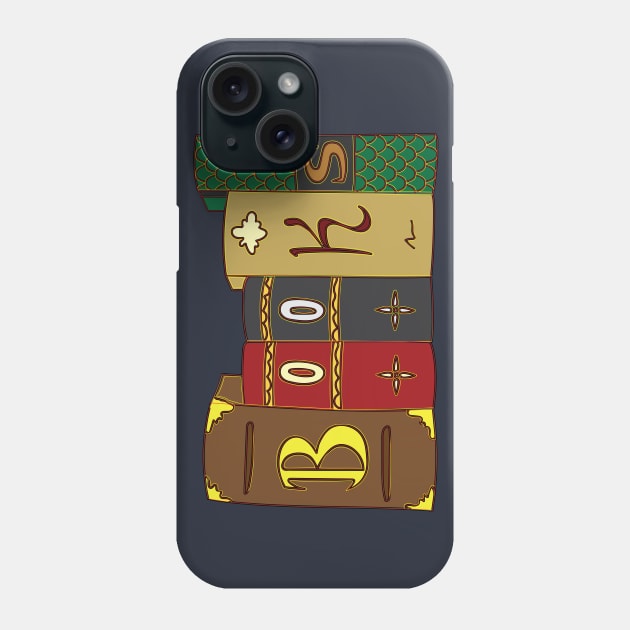 Books Involved (W) Phone Case by Amagoto