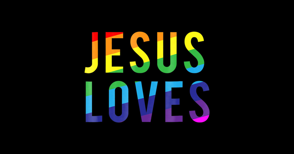 Jesus Loves Gay Pride - Christian - Tapestry | TeePublic