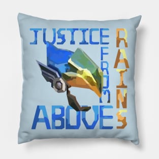 Justice Rains From Above - Pharah Overwatch Pillow