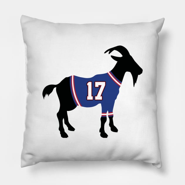 Josh Allen GOAT Pillow by cwijeta