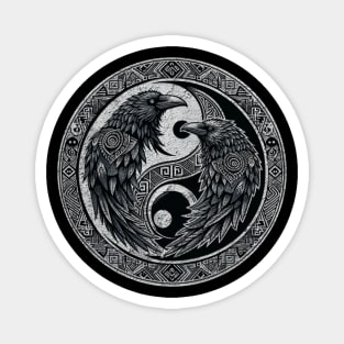 Jing Jang Nordic Raven Magnet