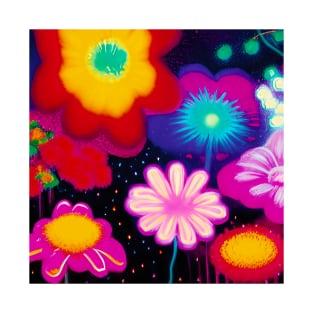 Neon Flowers T-Shirt