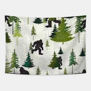 Hide and Seek with Bigfoot Tapestry