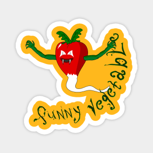 radish-funny vegetable Magnet