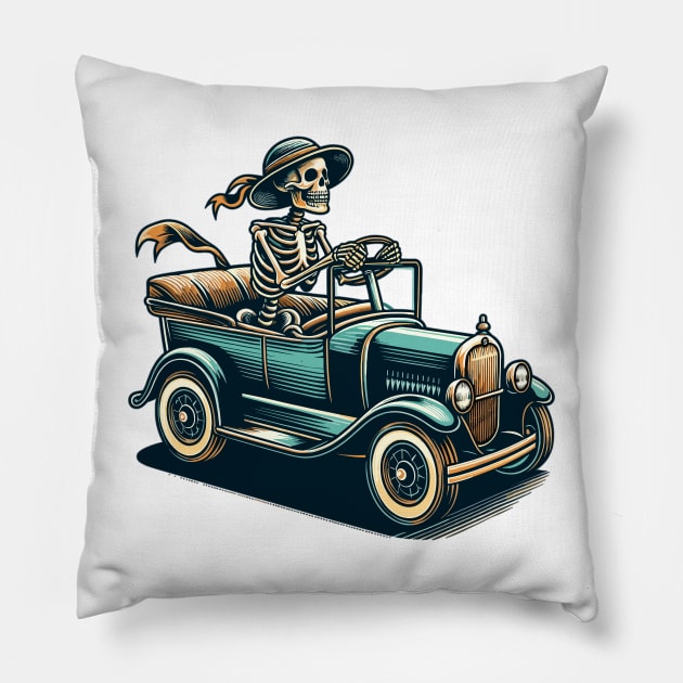 Skeleton Pillow by Vehicles-Art