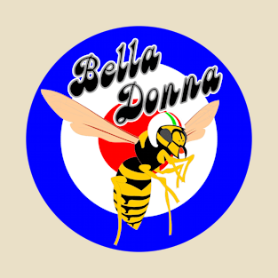 Wasp Mod Target Blue bella Donna T-Shirt