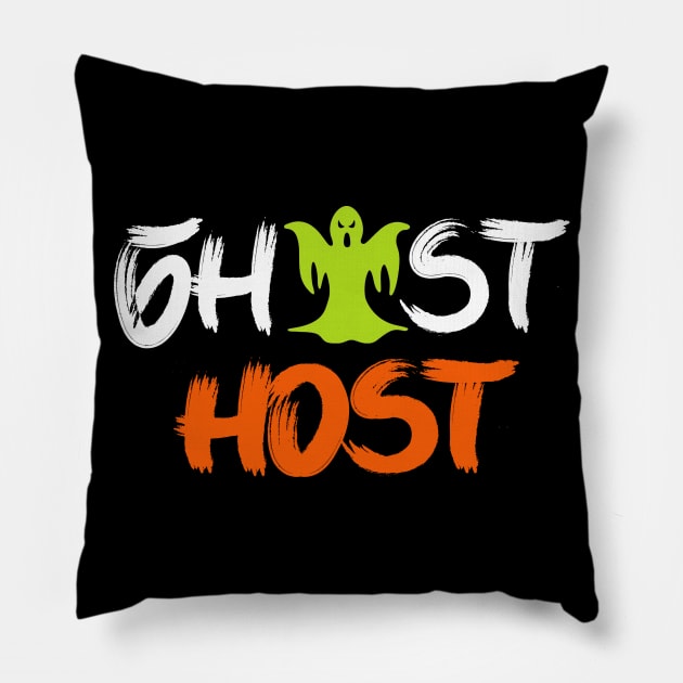 Halloween Ghost Host Pillow by koolteas