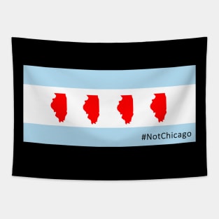 #NotChicago Flag Tapestry
