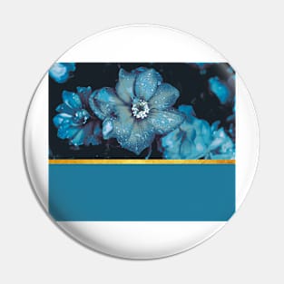 Blue flowers Pin