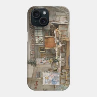 The Studio. From A Home by Carl Larsson Phone Case