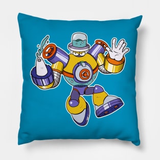 ROBOT MASTER OF THE AQUA VARIETY Pillow