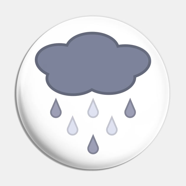 Stormy Day Rain Cloud Pin by Kelly Gigi