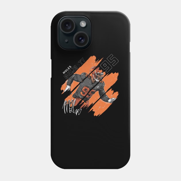 Myles Garrett Cleveland Stripes Phone Case by MASTER_SHAOLIN