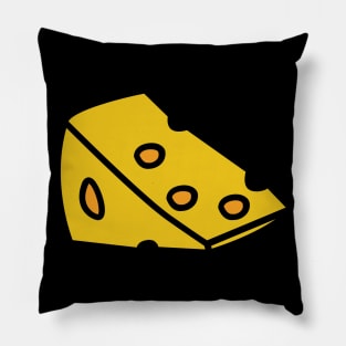 Funny Cheese Symbol Illustration Pillow