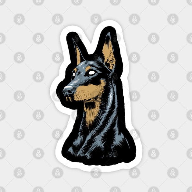 Doberman Magnet by albertocubatas