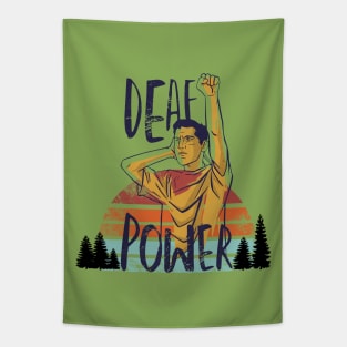 Deaf power vintage Tapestry