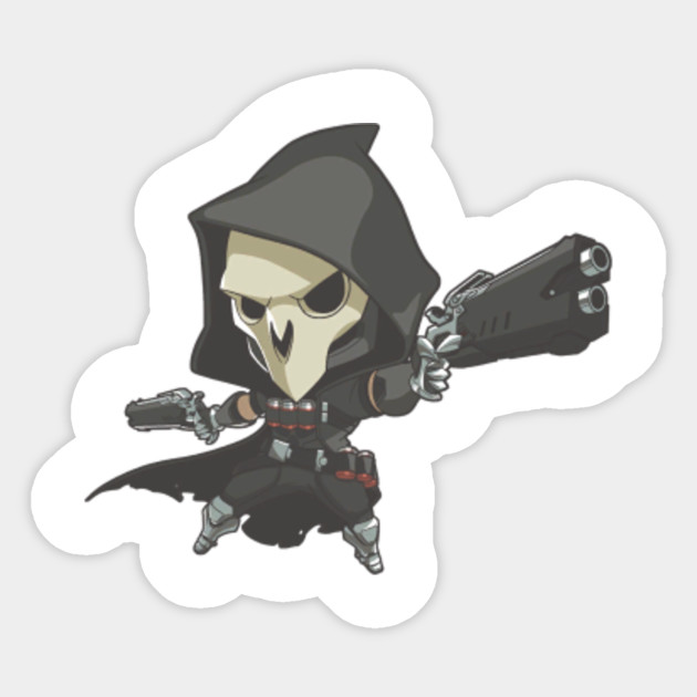 Overwatch Reaper Cute Spray Overwatch Sticker Teepublic Au