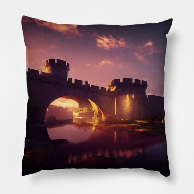 Fortress Pillow by David Kincaid Art