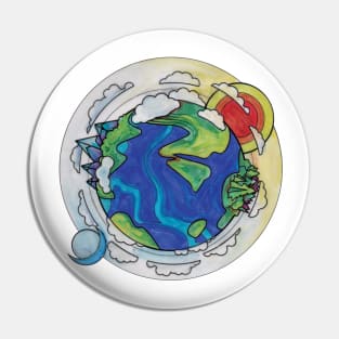Earth Art Pin