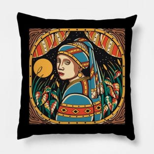 Girl with a Pearl Earring Pillow