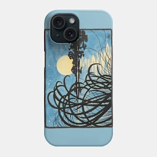 moonrise over the pond Phone Case