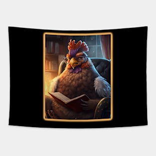 smart chicken Tapestry