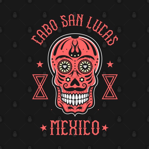 Sugar Skull Cabo San Lucas Mexican Vacation Design by FilsonDesigns