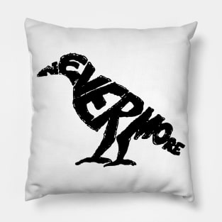 Nevermore | The Raven | Edgar Allan Poe | The Crow | Crow | Fanart | Fan art Pillow