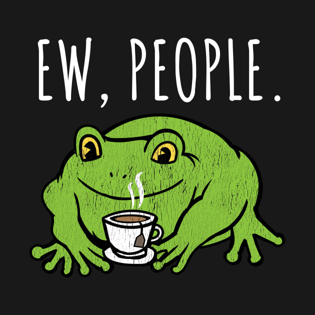 Disover Ew People Cottagecore Frog with Tea - Ew - T-Shirt