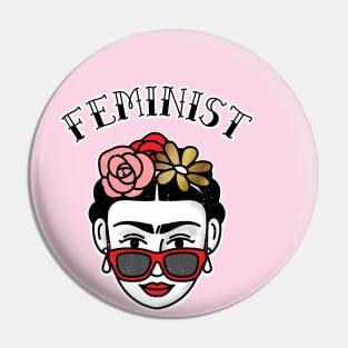 Cute Feminist Frida Kahlo Pin