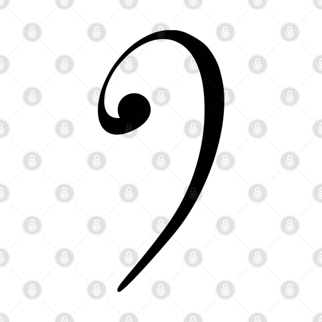 Bass Clef Symbol by THP Creative