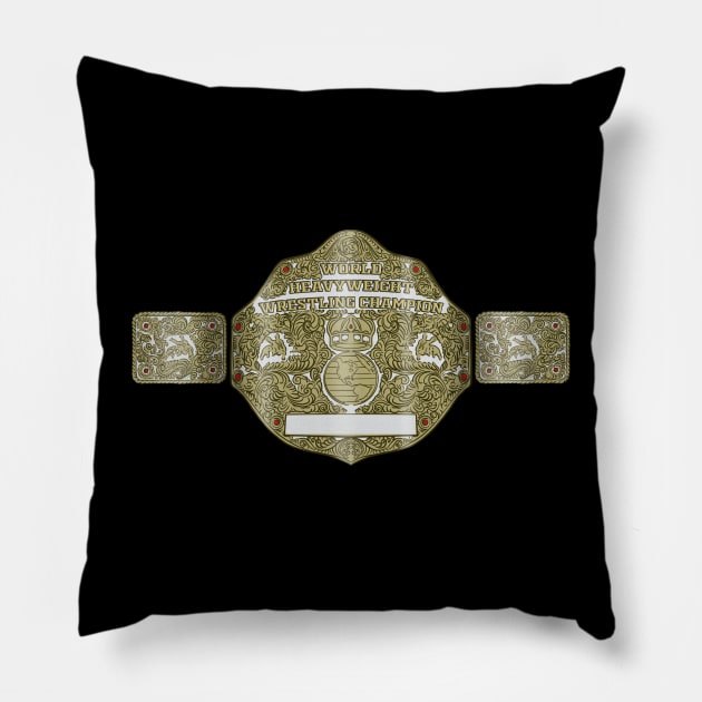 big gold belt Pillow by jasonwulf