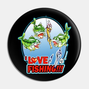 I LOVE FISHING Pin