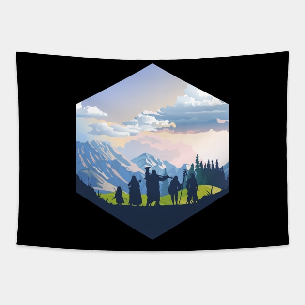 Adventure Party RPG D20 Dice Tapestry by OfficialTeeDreams