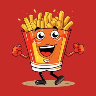 kawaii french fries T-Shirt cute ,potatofood T-Shirt