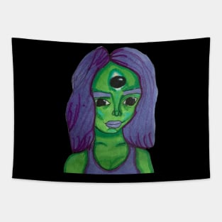 Alien woman Tapestry