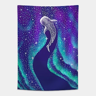 Star eater in northern lights Tapestry
