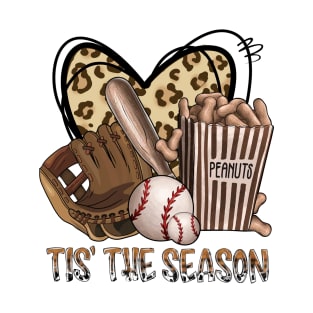 Tis The Season Baseball Game Day Sports Fan Baseball Lover T-Shirt