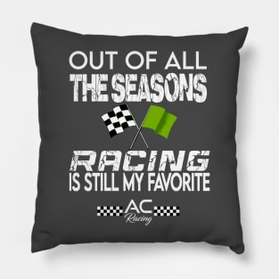 Race Season (Green Flag) Pillow