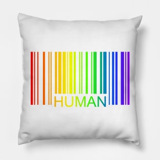 Human Pride Barcode Pillow