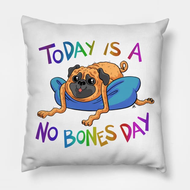 No Bones Pillow by nocturnallygeekyme