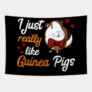 I Just Really Like Guinea Pigs Funny Pet Tapestry